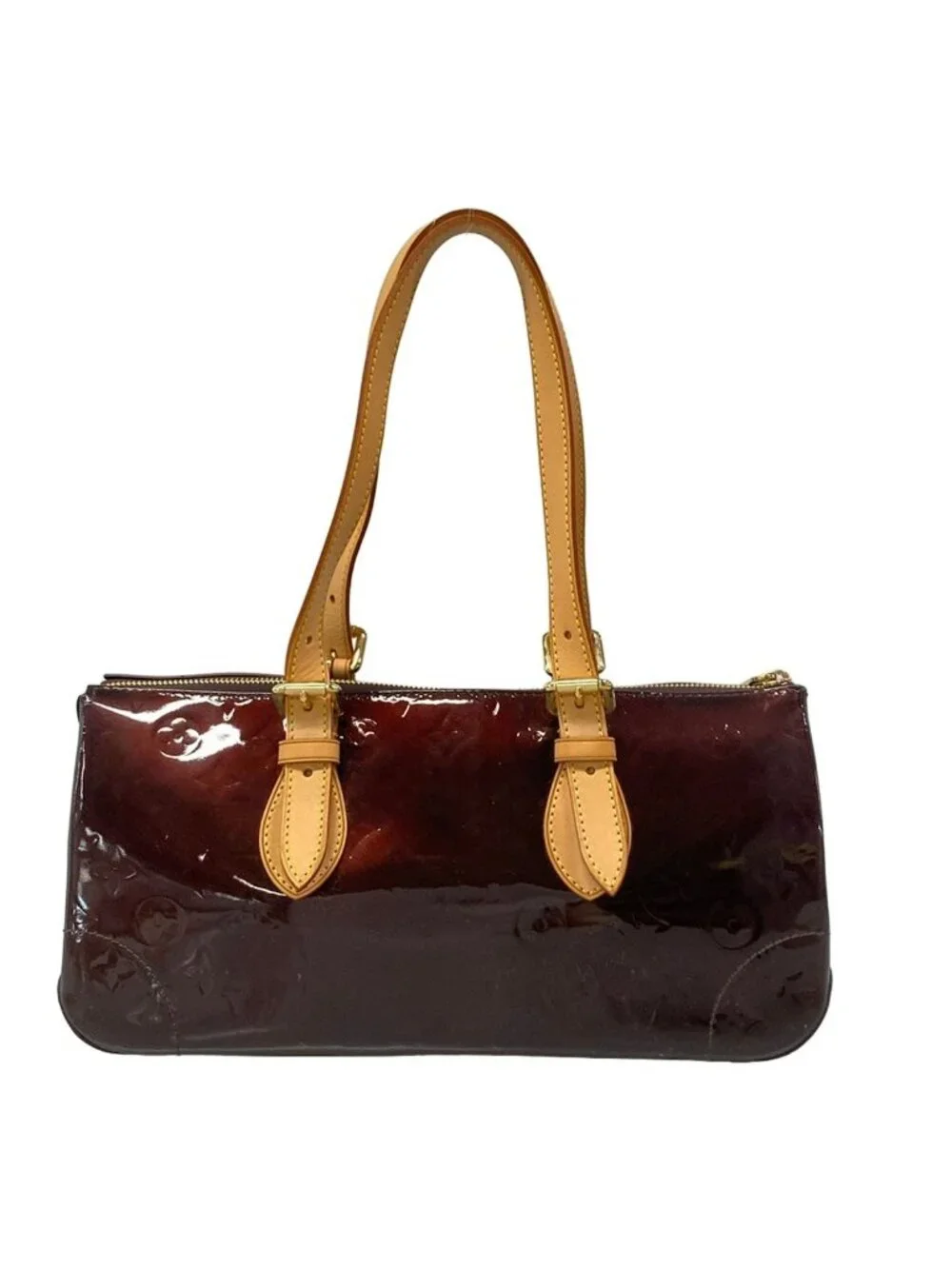 Louis Vuitton Shoulder Bag Monogram Vernis Rosewood Avenue Amarante Leather